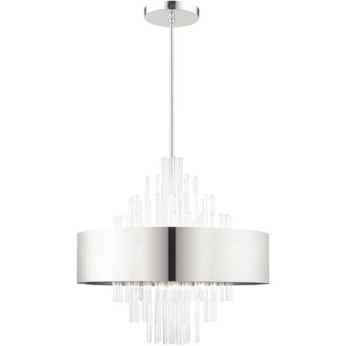 Orenburg 10 Light 26 inch Polished Nickel Pendant Chandelier Ceiling Light