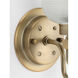 Archie 1 Light 5.75 inch Vintage Brass Bath Vanity Wall Light