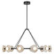Dahlia LED 46.5 inch Urban Bronze and Alabaster Chandelier Ceiling Light