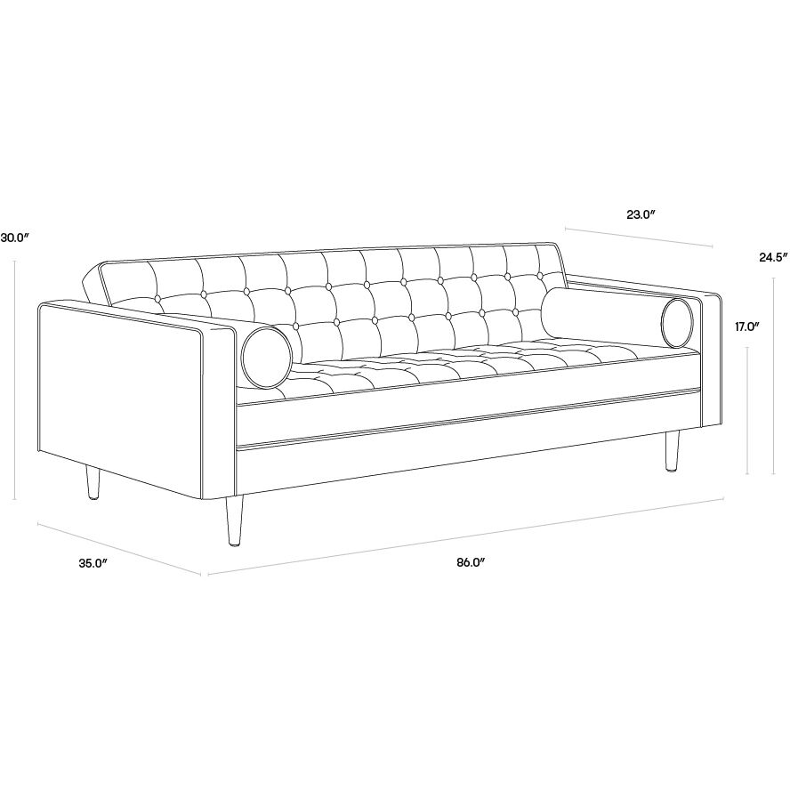 Donnie Tobacco Tan Sofa