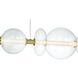 Atomo 1 Light 11.75 inch Gold Chandelier Ceiling Light in Clear