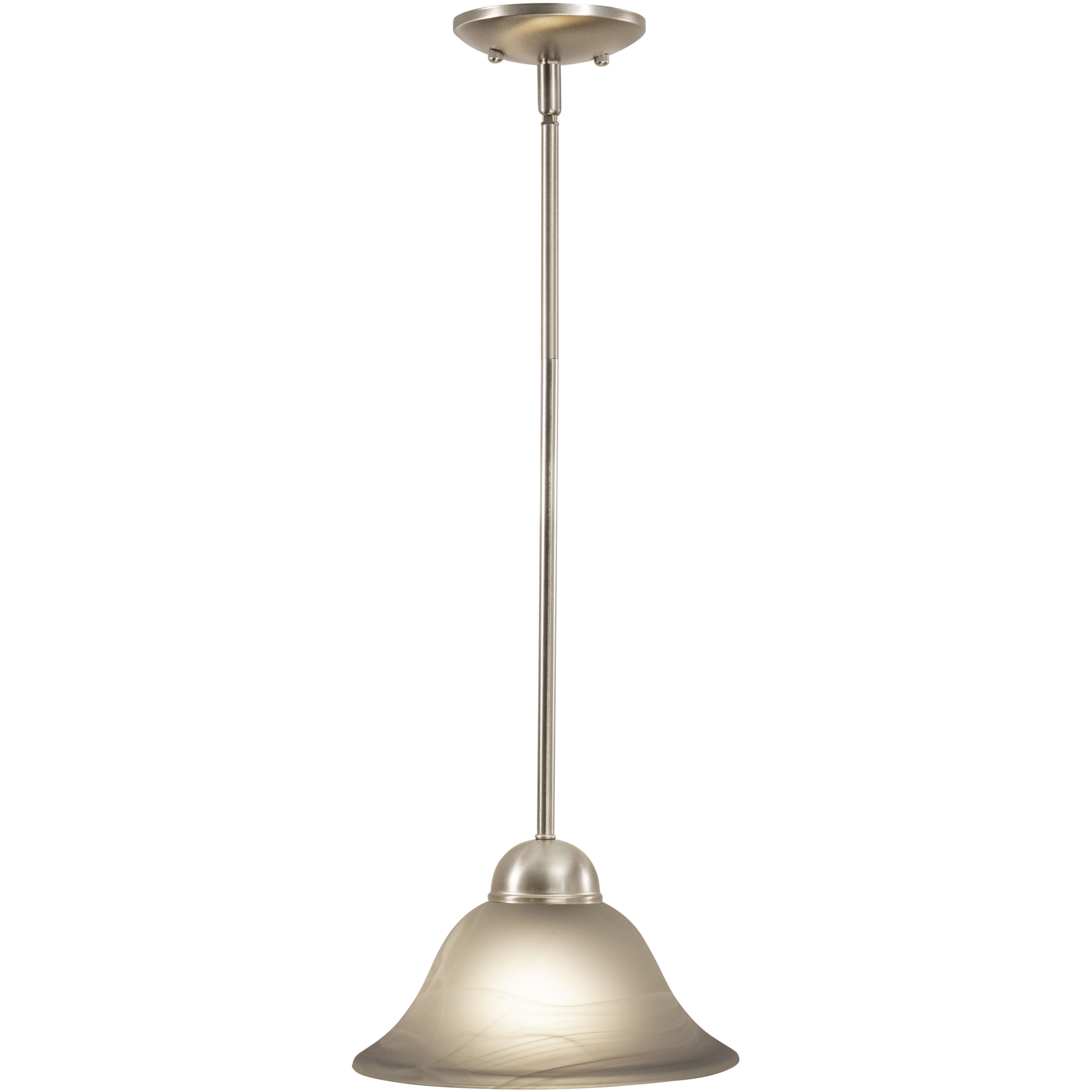 Da Vinci LED 9.75 inch Brushed Nickel Mini Pendant Ceiling Light