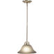 Da Vinci LED 9.75 inch Brushed Nickel Mini Pendant Ceiling Light