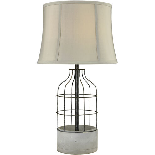 Rochefort 27 inch 100 watt Oil Rubbed Bronze with Gray Outdoor Table Lamp