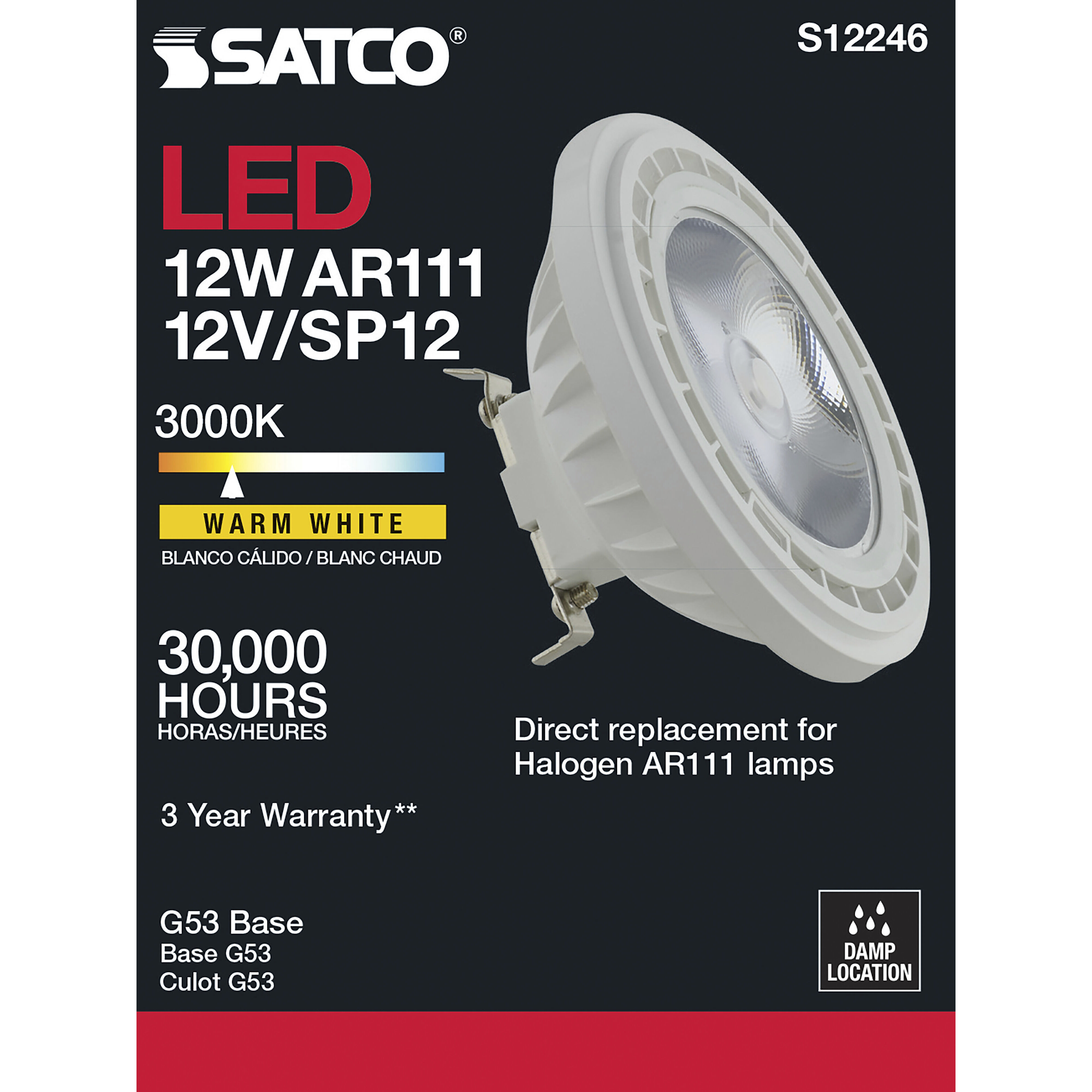 Lumos LED LED G53 12.00 watt 3000K Light Bulb