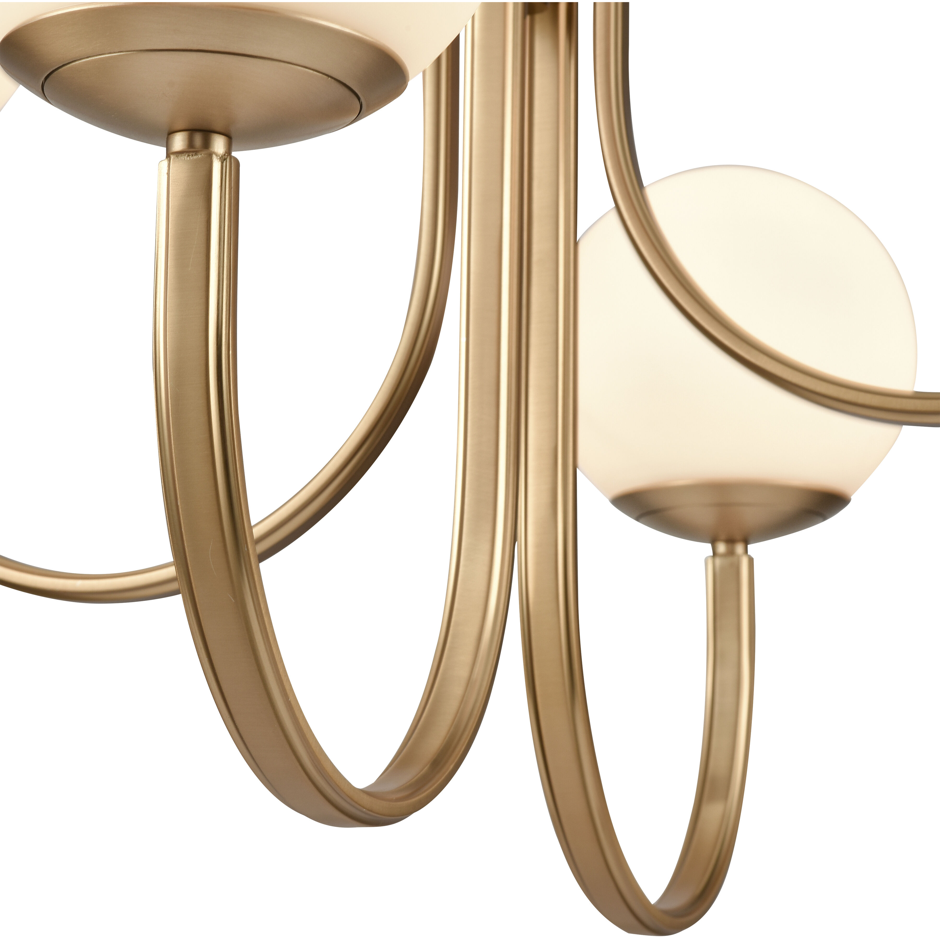 Caroline 4 Light 26 inch Brushed Gold Chandelier Ceiling Light