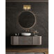 Glacier 2 Light 15 inch Modern Gold Vanity Wall Light