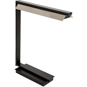 Jay 19 inch 4.5 watt Black with Polished Nickel Table Lamp Portable Light
