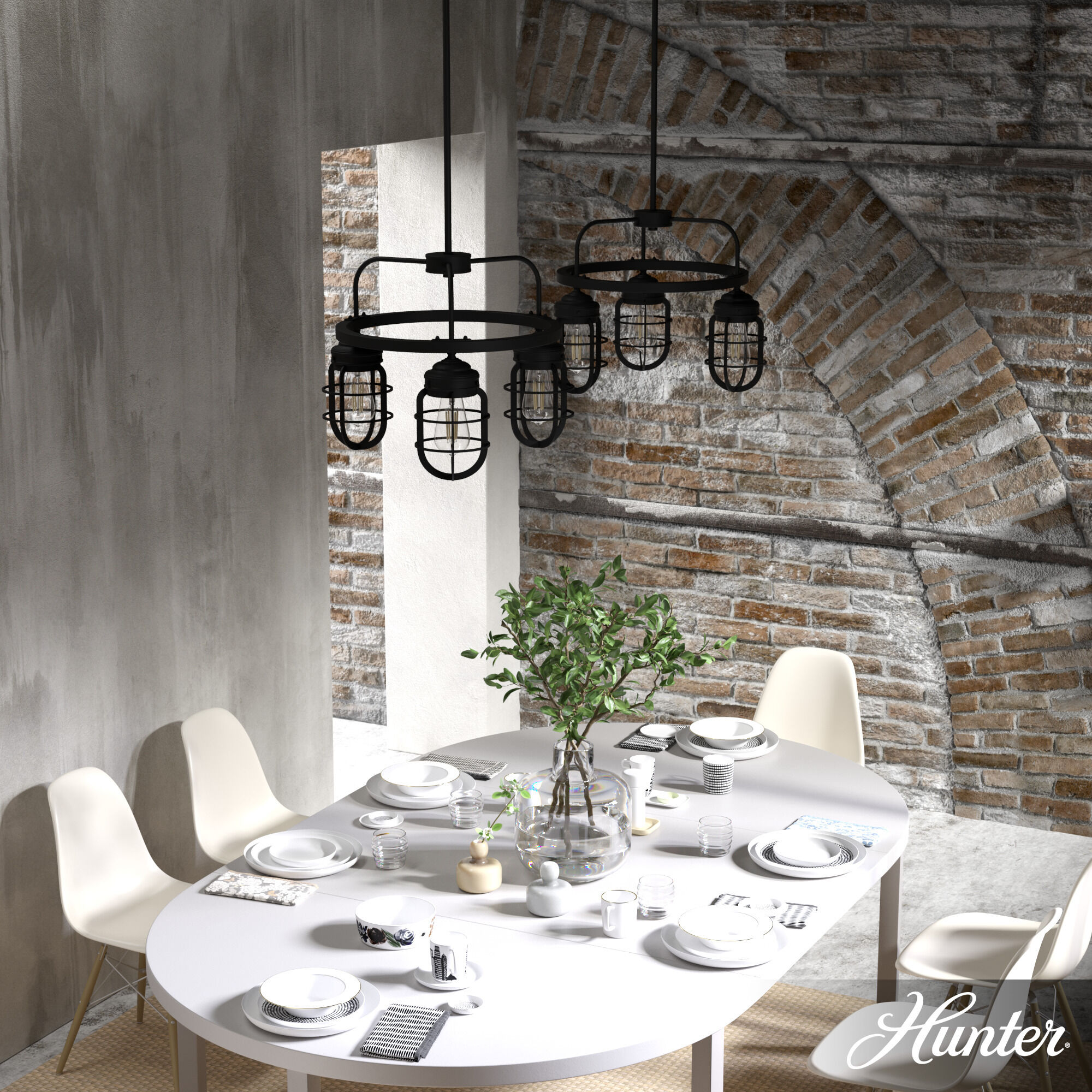 Starklake 3 Light 21 inch Natural Iron Chandelier Ceiling Light