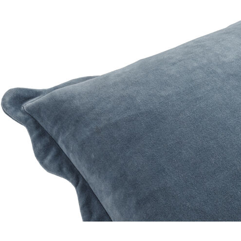 Effervescent 22 X 22 inch Dark Blue Accent Pillow