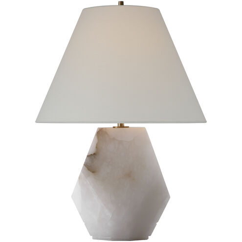 Thomas O'Brien Anthenee 24.5 inch 15 watt Alabaster Table Lamp Portable Light