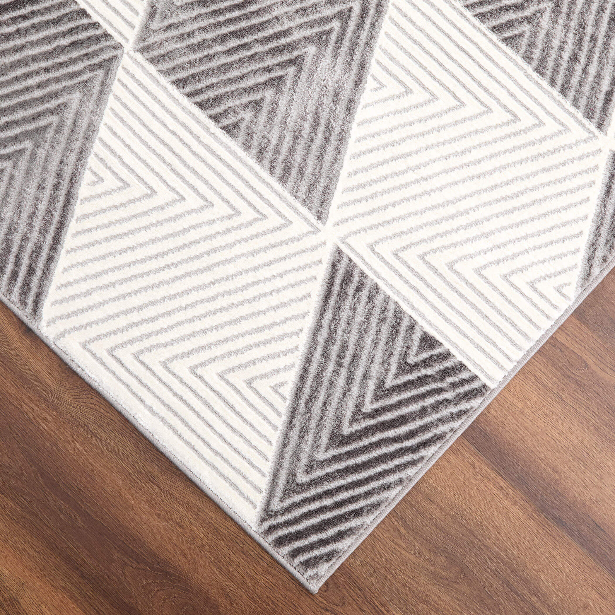 Brenta 158 X 118 inch Black/White Rug in 10 x 13