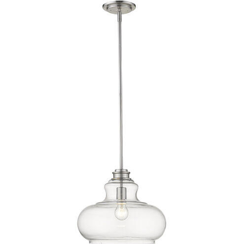 Torrel 1 Light 14 inch Satin Nickel Pendant Ceiling Light