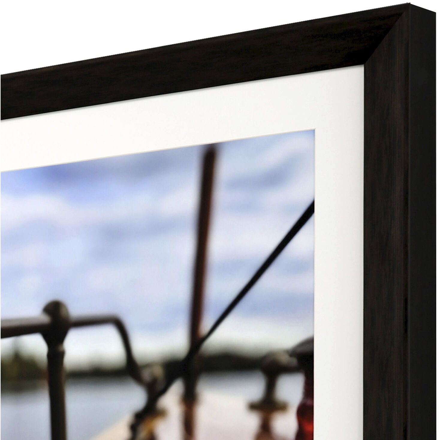 Lake Life Brown and Blue and Multi Framed Art