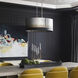 Cannery 6 Light 30 inch Ombre Galvanized Linear Pendant Ceiling Light