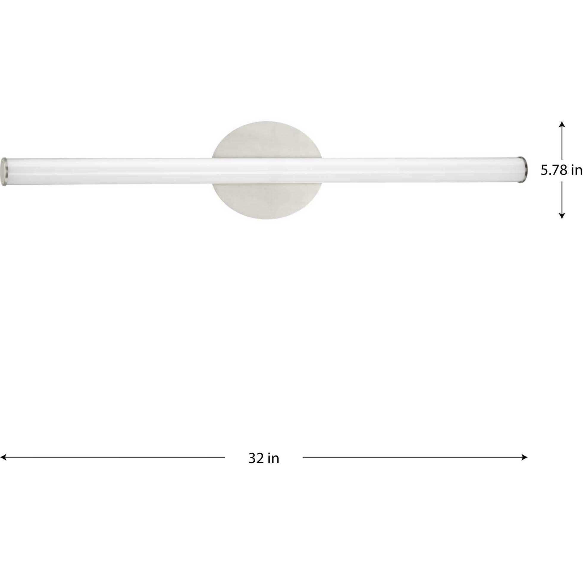 Phase 3 LED LED 32 inch Brushed Nickel Vanity Light Wall Light