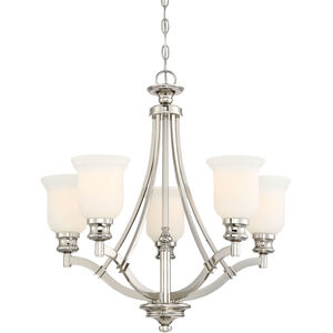 Audrey's Point 5 Light 25 inch Polished Nickel Chandelier Ceiling Light