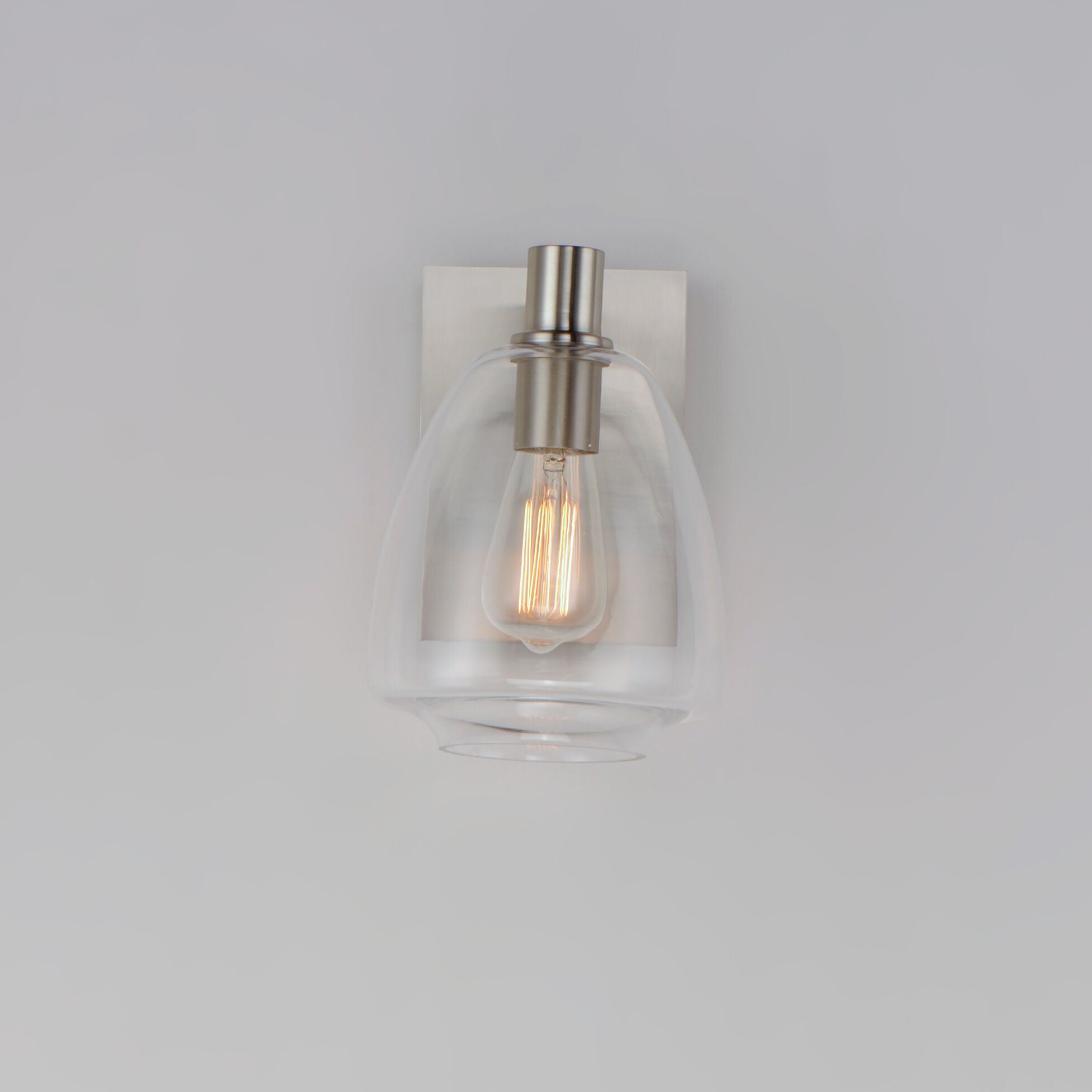 Babylon 1 Light 7 inch Satin Nickel Wall Sconce Wall Light