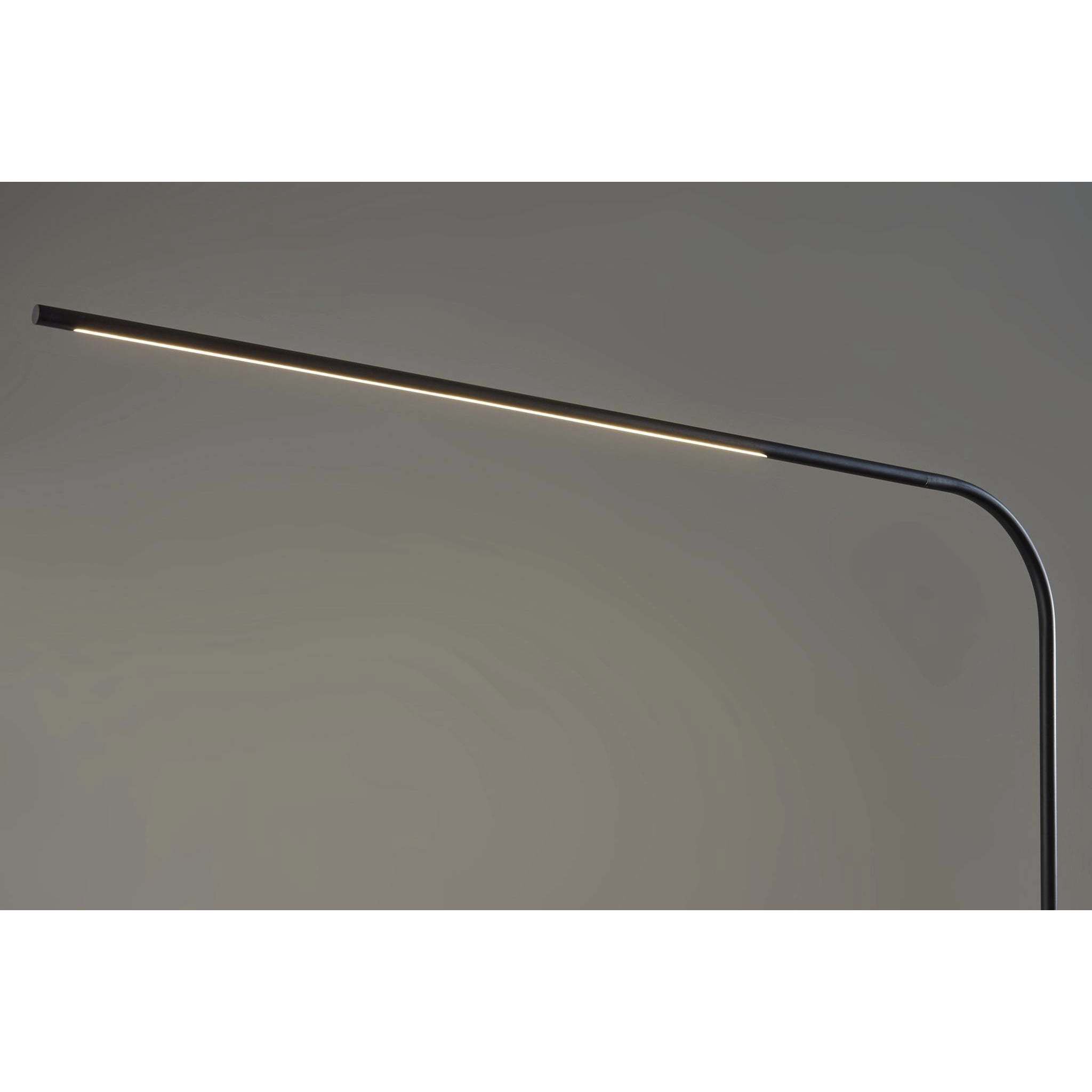 Cullen 74 inch 24.00 watt Black LED Arc Floor Lamp Portable Light, with Smart Switch
