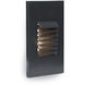 LEDme Step and Wall Lights 277 3 watt Black On Aluminum Step Light in Amber