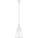 Asheville 1 Light 8 inch Verdigris Patina Pendant Ceiling Light in Off White