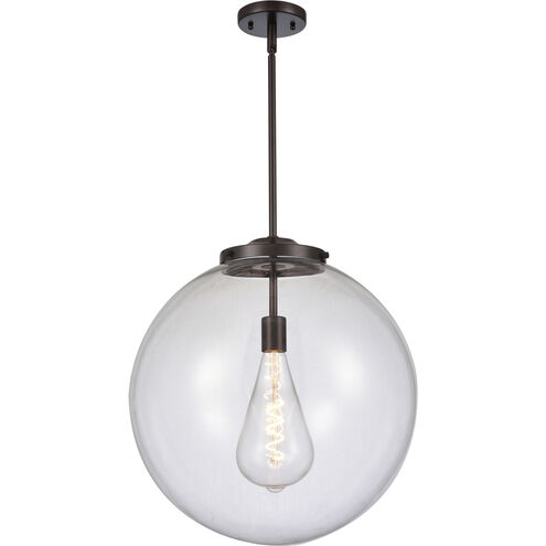 Franklin Restoration Beacon 1 Light 18 inch Oil Rubbed Bronze Pendant Ceiling Light in Clear Glass