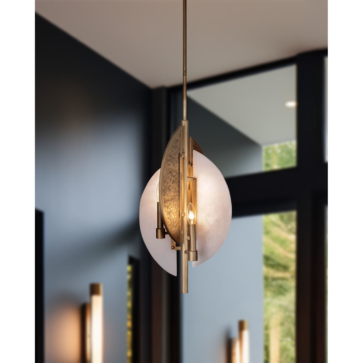 Saint Martin 4 Light 14 inch Ashen Gold Pendant Ceiling Light