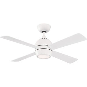 Kwad 44 44 inch Matte White Indoor Ceiling Fan