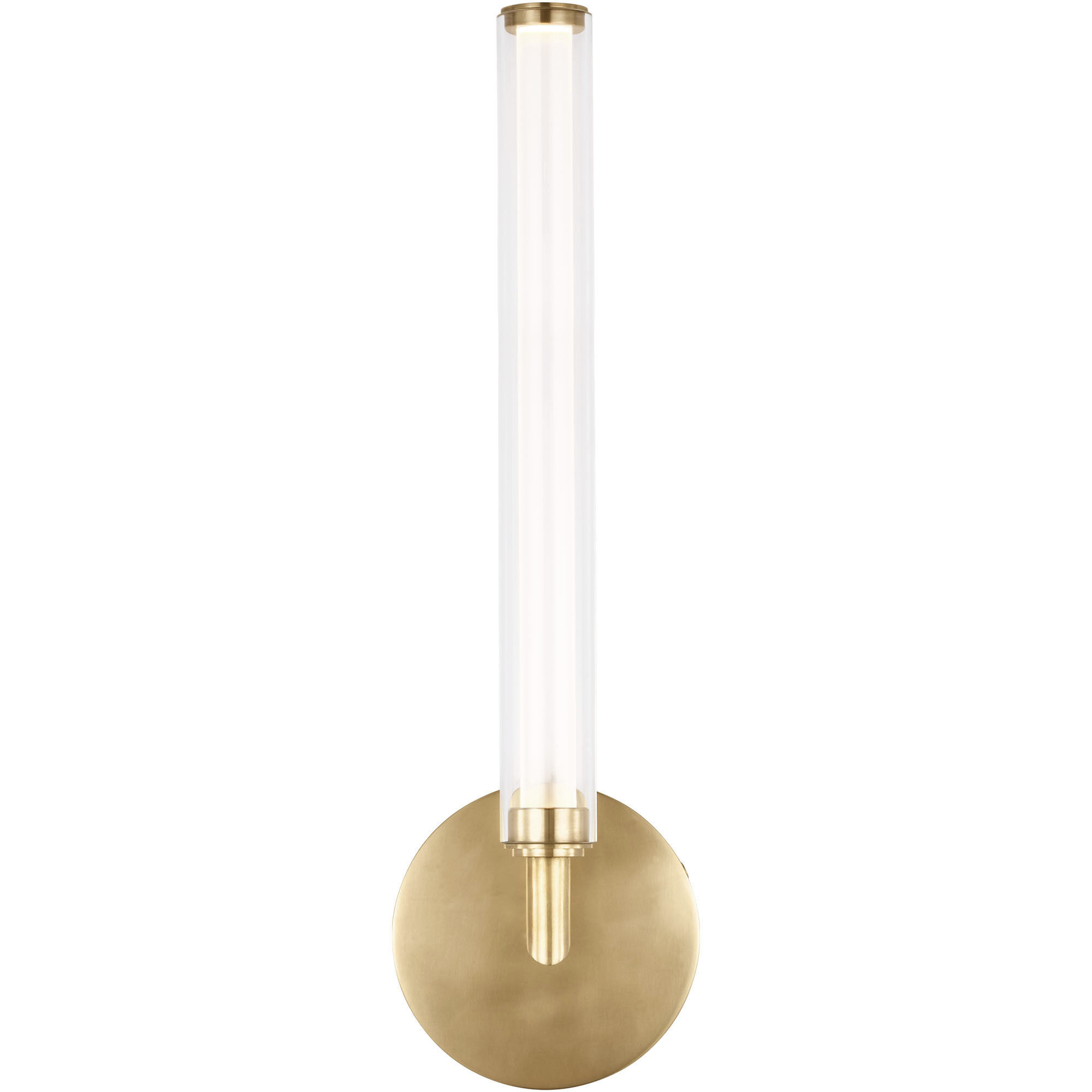 Sean Lavin Poza Sconce Wall Light in Hand-Rubbed Antique Brass