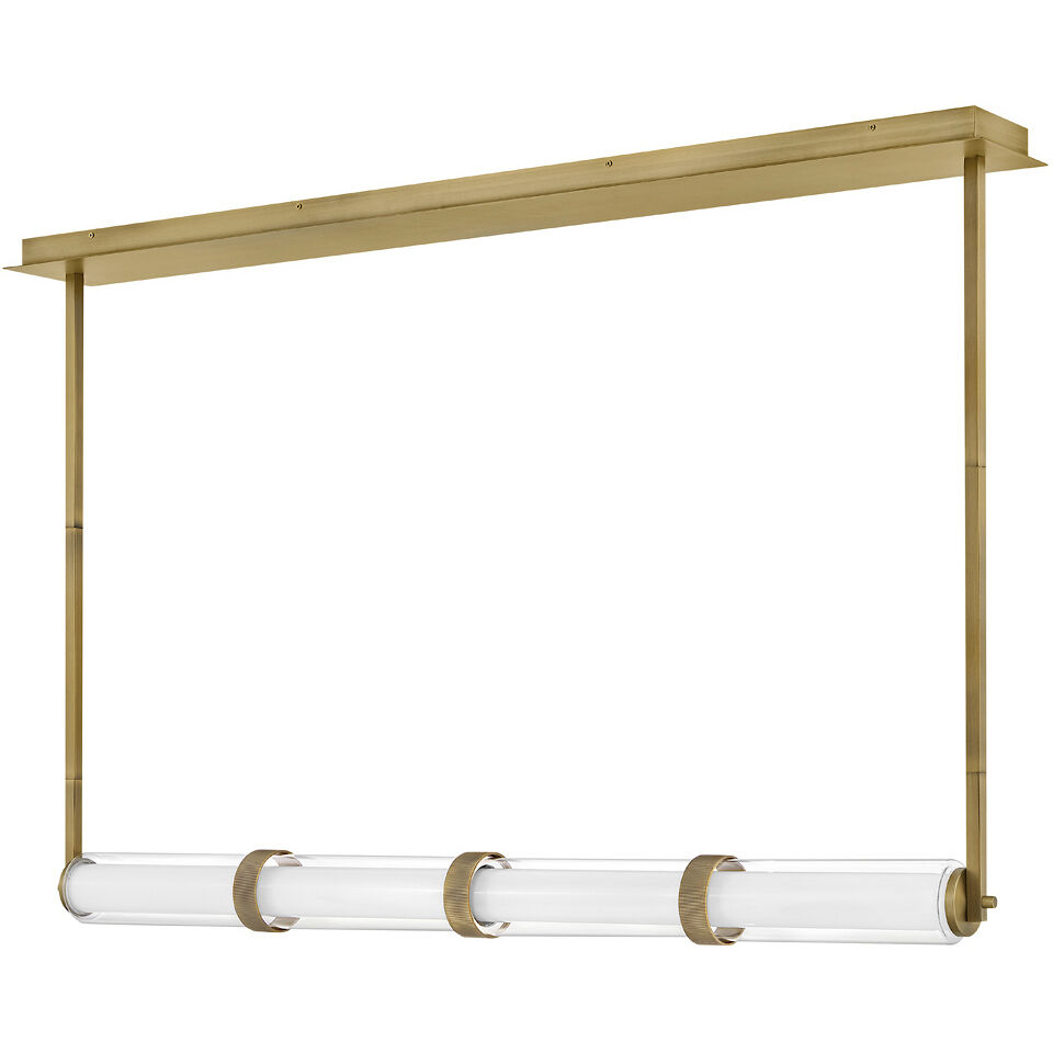 Cy LED 49.5 inch Lacquered Brass Chandelier Ceiling Light