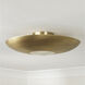 Gia 4 Light 22.5 inch Aged Brass Semi-Flush Mount Ceiling Light