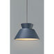 Radiance Collection - Trapezoid 1 Light 14 inch Midnight Sky Pendant Ceiling Light in Brushed Nickel, Replaceable Bulb, Rigid Stem, Form+Finish+Function