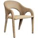 Kavali Natural Honey and Oyster White Outdoor Dining Chair