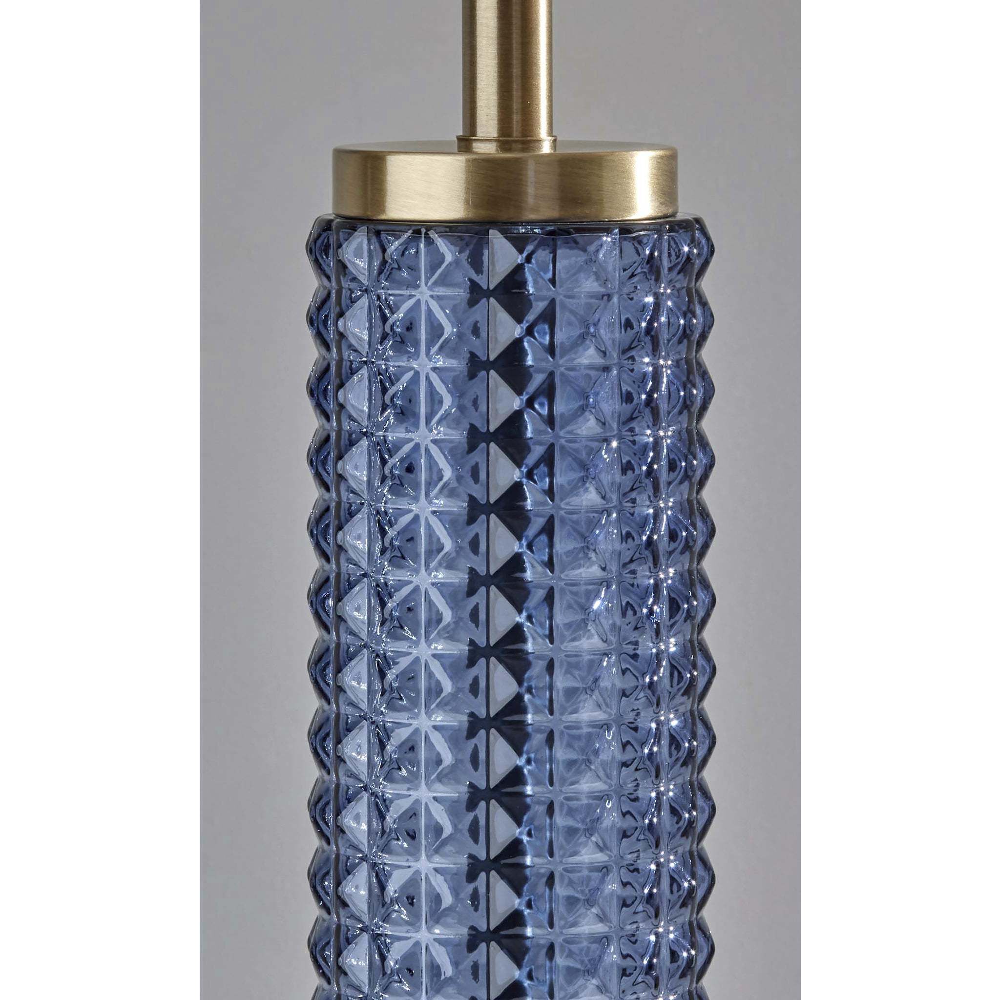 Blue glass floor lamp online