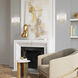 Stratton 2 Light 13 inch Soft Gold ADA Wall Sconce Wall Light