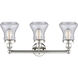 Bellmont 3 Light 24.5 inch Polished Nickel Bath Vanity Light Wall Light in Seedy