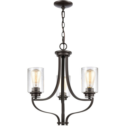 Market Square 3 Light 19 inch Oil Rubbed Bronze Chandelier Ceiling Light