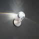 Double Bubble Wall Sconce Wall Light in 6in., Satin Nickel