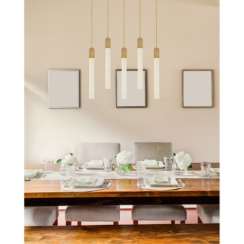 Weston 5 Light 36 inch Satin Gold Pendant Ceiling Light