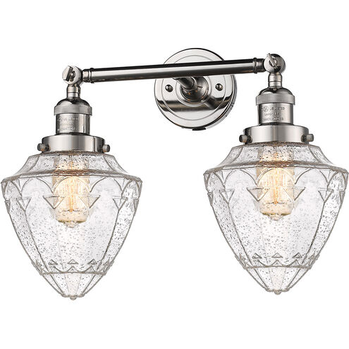Franklin Restoration Bullet LED 18 inch Polished Nickel Bath Vanity Light Wall Light
