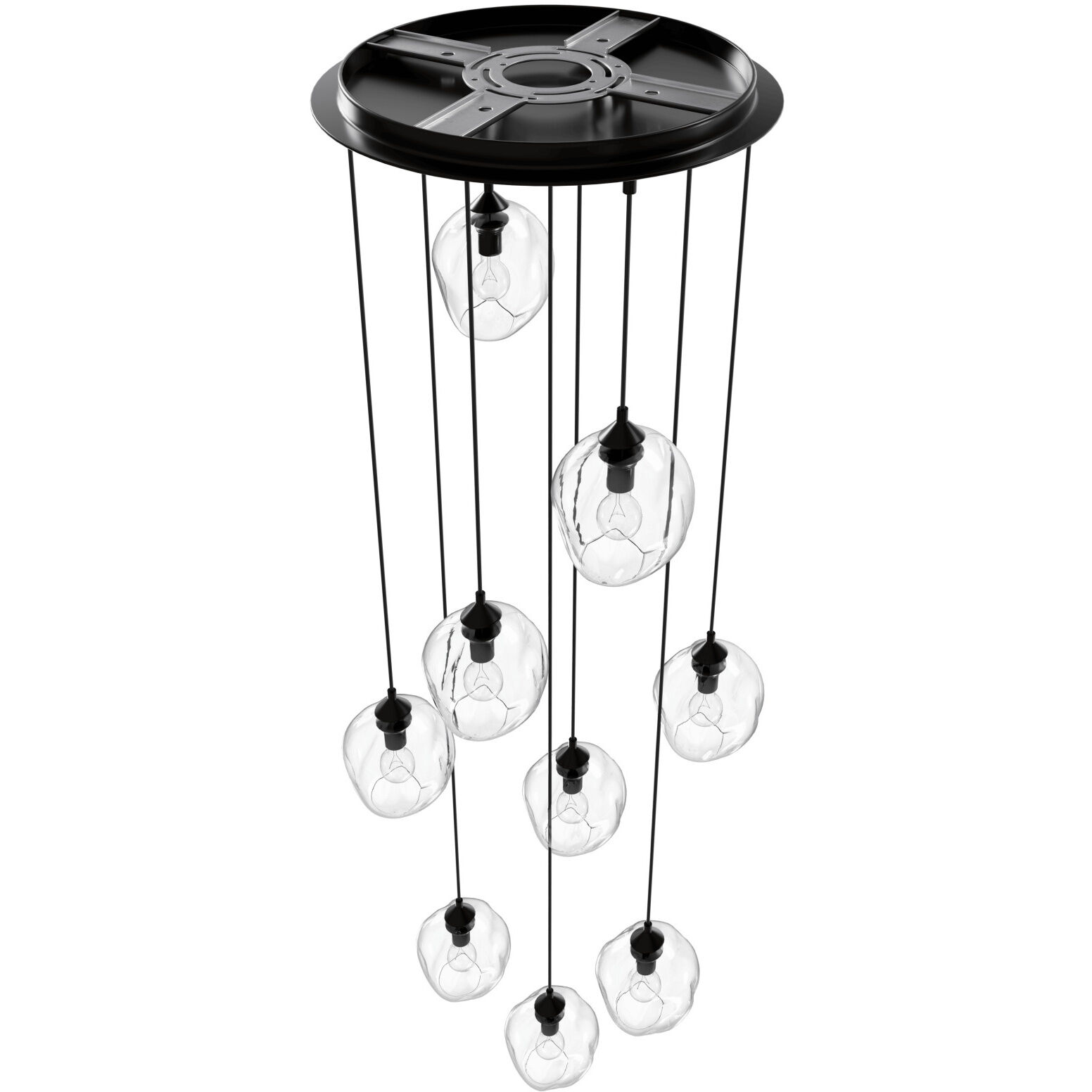 Sonoma Ave. 9 Light 37 inch Dark Bronze Multi Port Pendant Ceiling Light