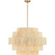 Caviana 6 Light 31 inch Signature Brass Pendant Ceiling Light