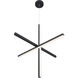 Vega 30 inch Black Pendant Ceiling Light