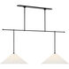 Amber Lewis Soren LED 54 inch Bronze Extended Drop Linear Chandelier Ceiling Light