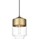 Ashwell 1 Light 7 inch Satin Gold Pendant Ceiling Light