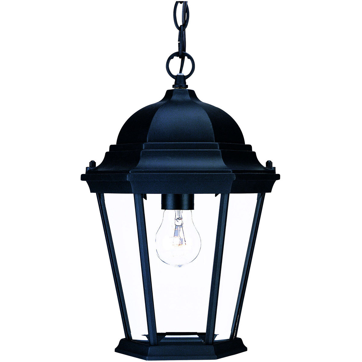 Richmond 1 Light 10 inch Matte Black Exterior Hanging Lantern