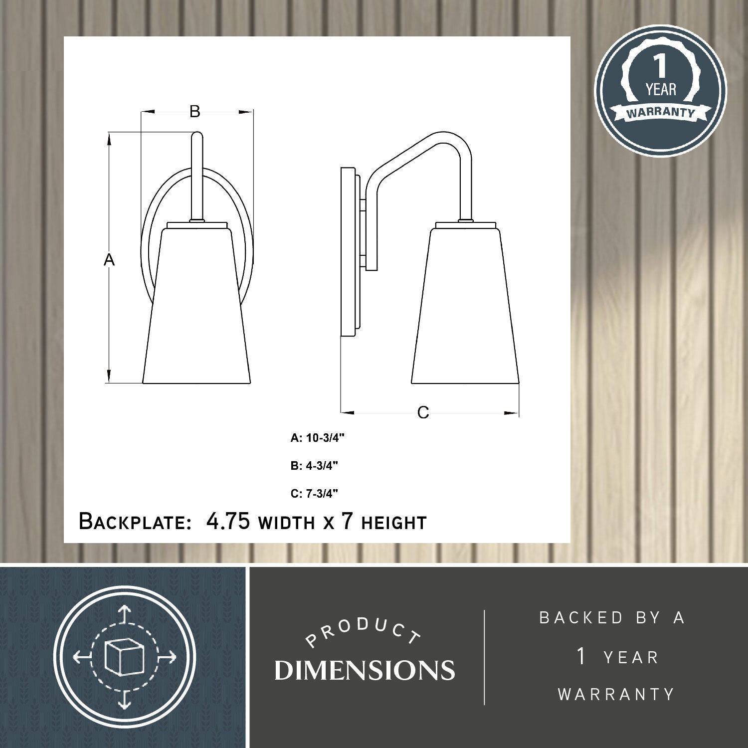 Beverly LED 7.75 inch Muted Brass Bathroom Light Wall Light in 1