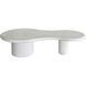 Stella 59.75 X 32.5 inch Plaster White Coffee Table