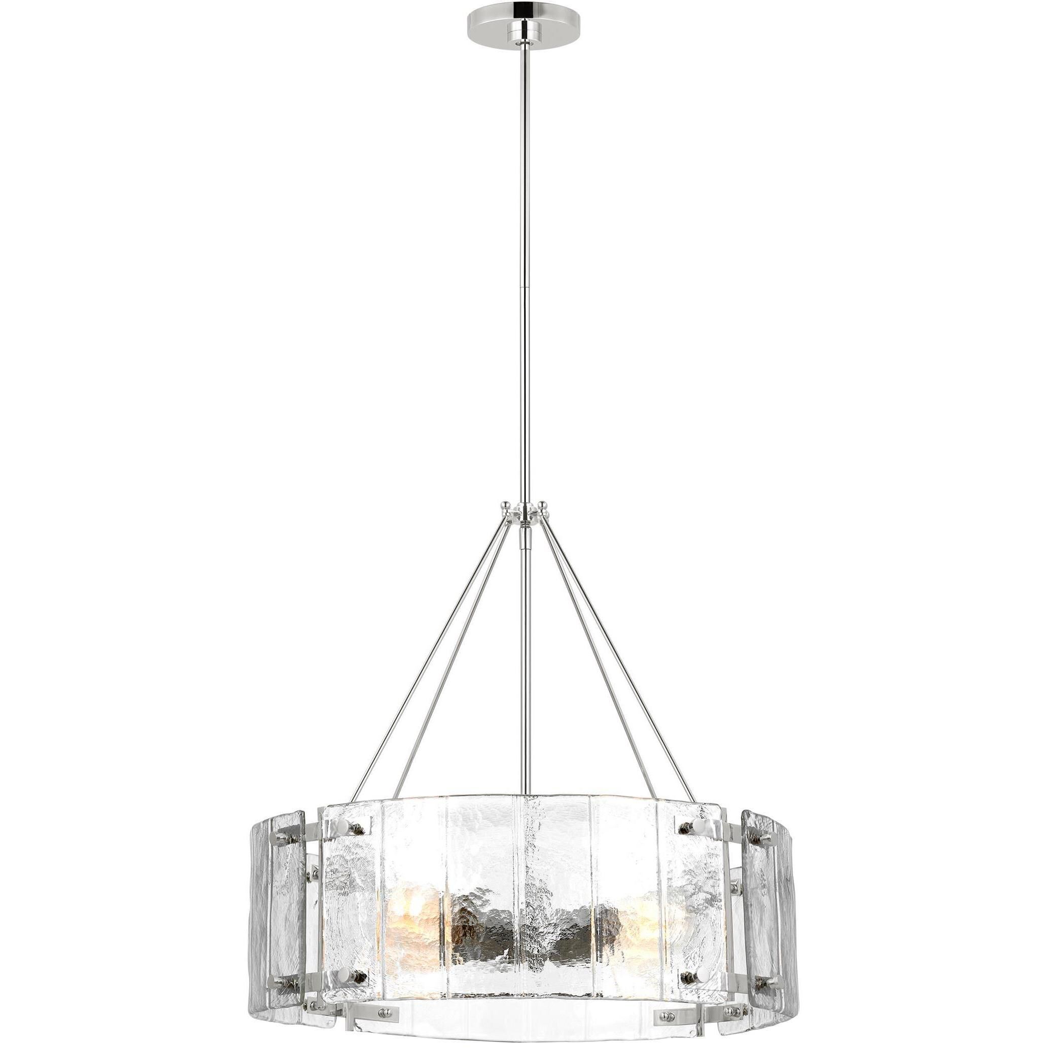AH by Alexa Hampton Calvert 4 Light 24 inch Polished Nickel Chandelier Ceiling Light