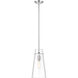 Kira 1 Light 6.5 inch Chrome Pendant Ceiling Light